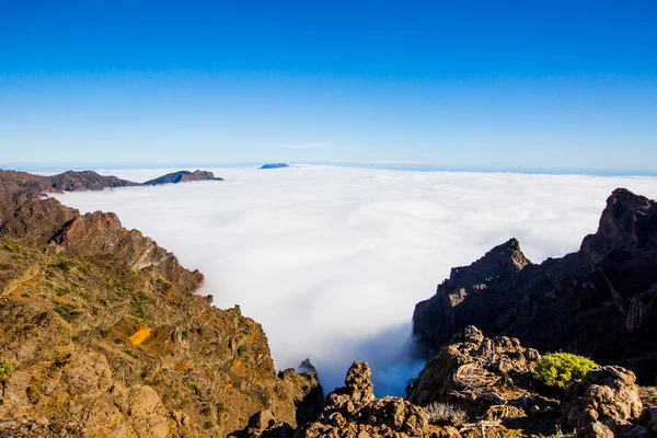 Spring Sunset Caldera Taburiente Palma Island Canary Islands Spain — Stock Photo, Image