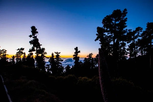 Spring Sunset Caldera Taburiente Palma Island Canary Islands Spain — Stock Photo, Image