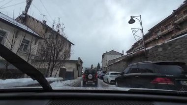 Les Angles, Fransa; 27 Aralık 2025: Pireneler 'deki Les Angles kayak merkezine gitmek