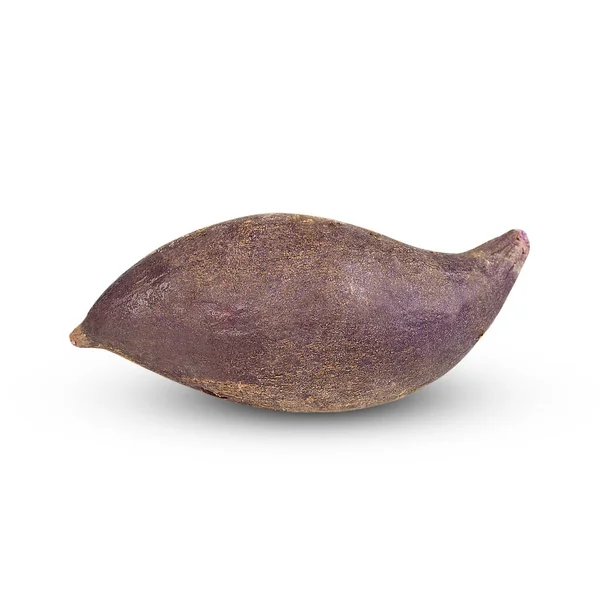 Patate Douce Violette Isolée Sur Fond Blanc Avec Des Chemins — Photo