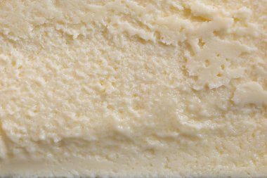 Kopyalama alanı ve şablonu olmayan makroda cheesecake desenini veya yüzeyini kapat.