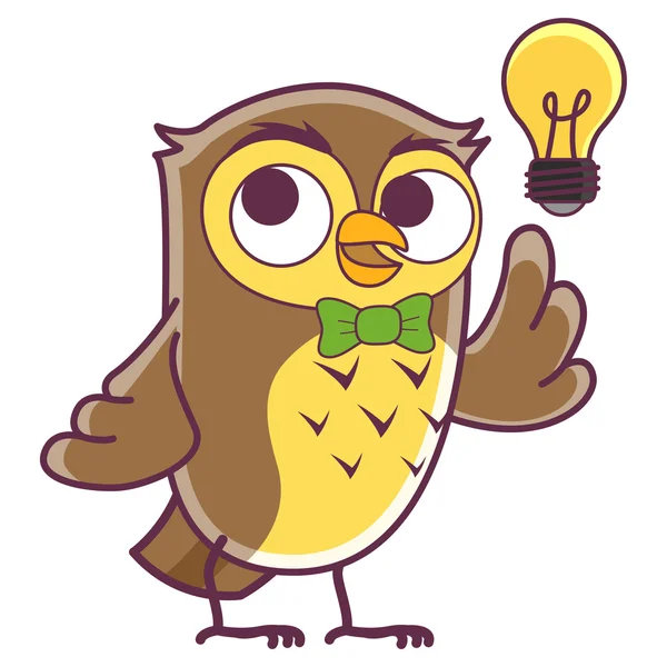 Луковица Owl Идеи — стоковый вектор