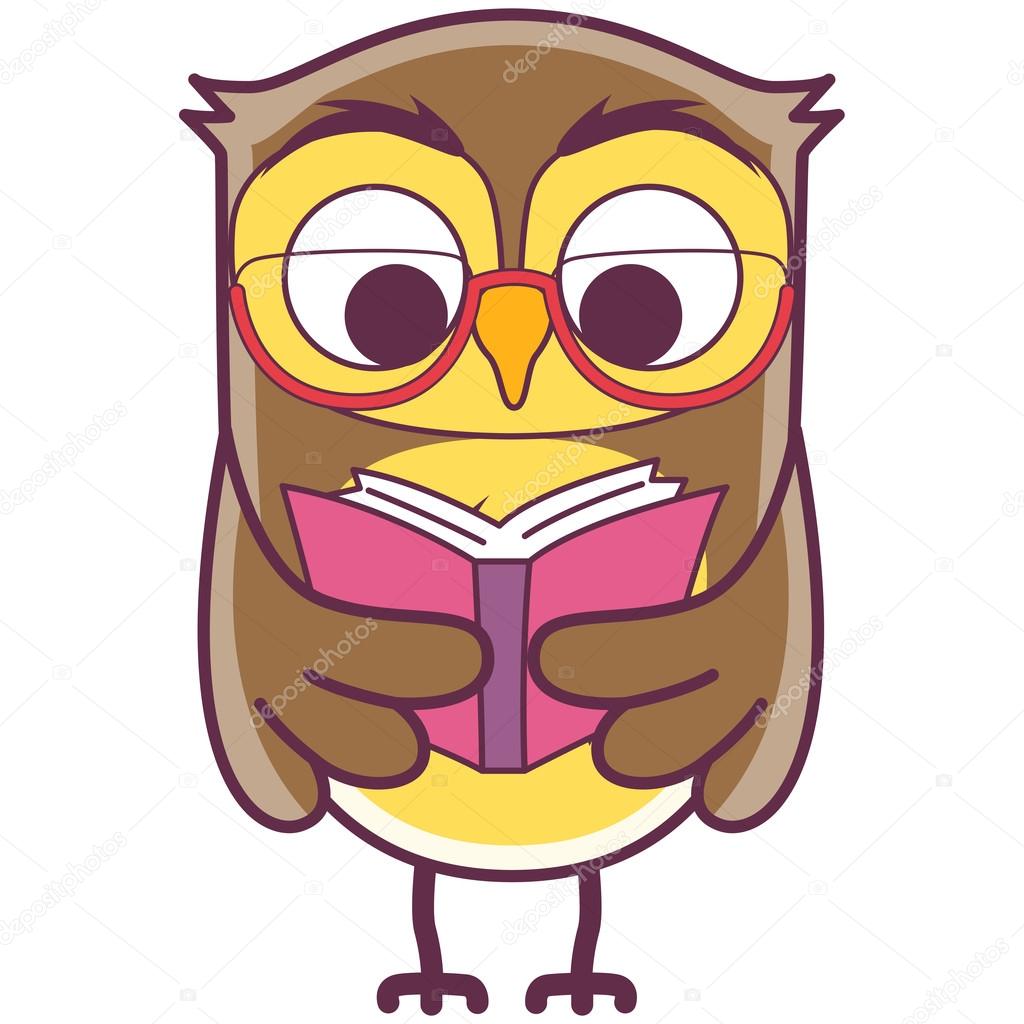 Owl Reads Book