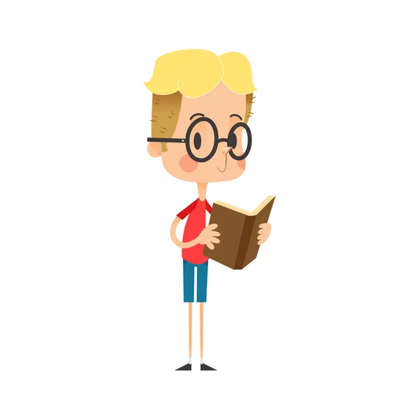 Boy Smart Reading Royalty Free Stock Illustrations