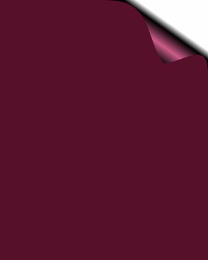 Sayfa curl koyu kırmızı zemin. raster görüntü