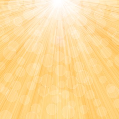 Güneş açık sarı parlak renkli.