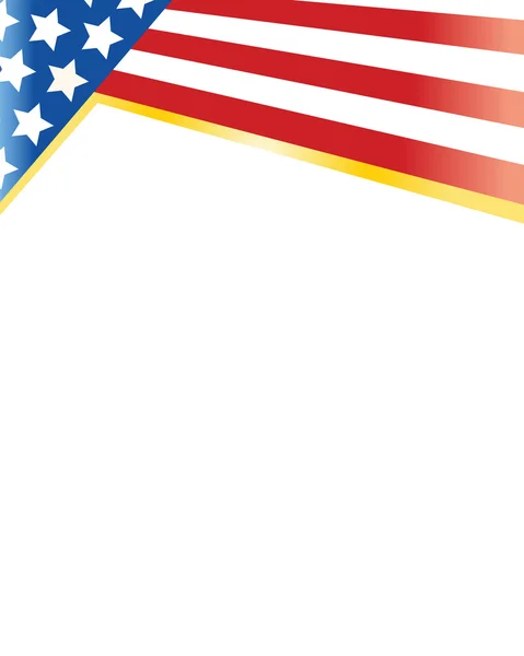 Amerikan bayrağı çerçeve — Stok Vektör
