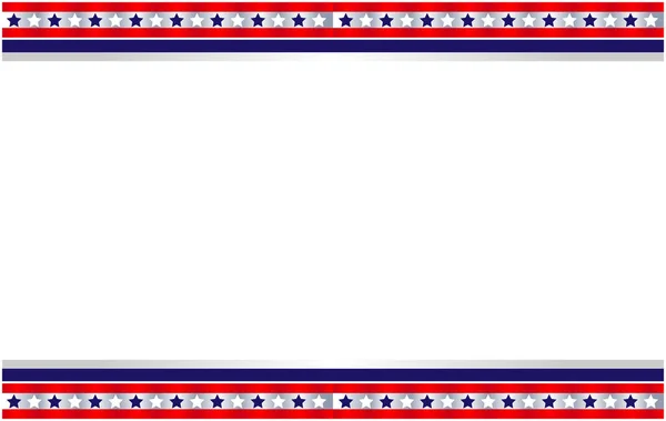 American Decorative Abstract Flag Symbols Frame Banner Border Empty Space — Stock Vector