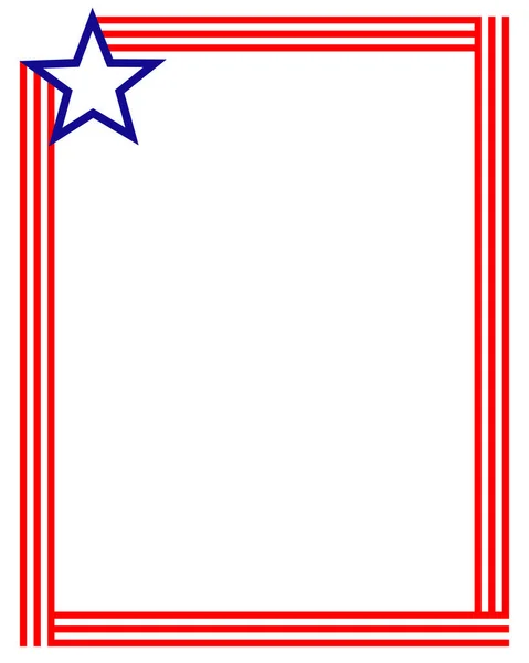 Americký Abstraktní Rámeček Vlajky Prázdným Mezerou Pro Text — Stockový vektor