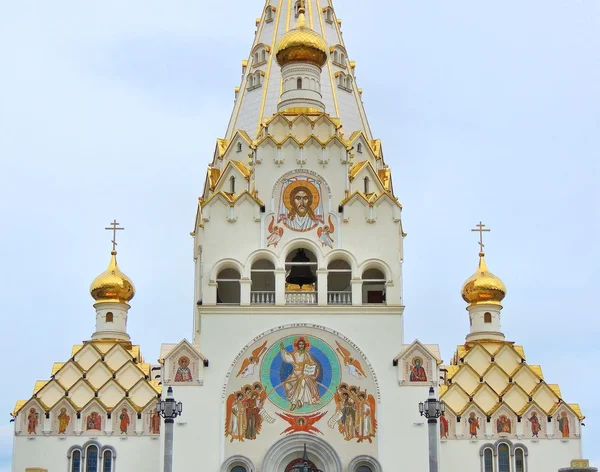 Orthodox Cathedral of all Saints in the city of Minsk in Belarus. — Stock Photo, Image
