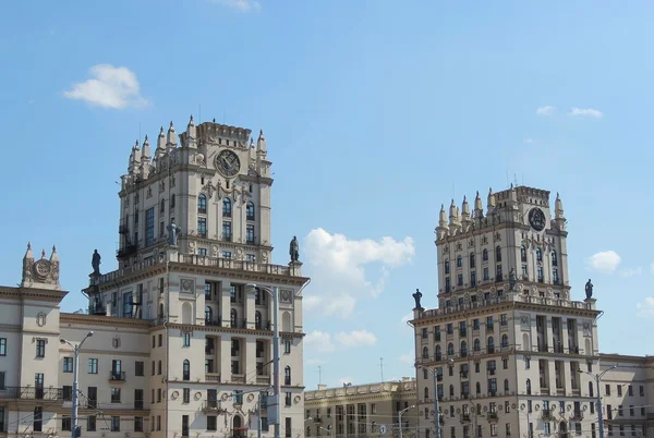 Torre de construção em Minsk Belarus . — Fotografia de Stock