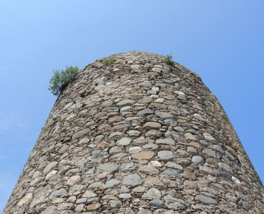Kırım'da Alushta antik kule Aluston.