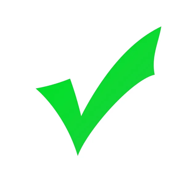 Marca de verificación verde . — Foto de Stock