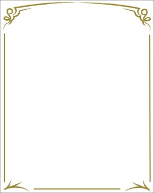 Zarif dekoratif çerçeve.