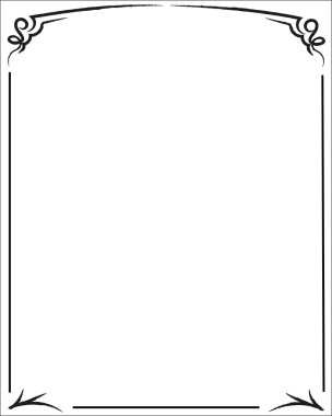 Zarif dekoratif çerçeve.