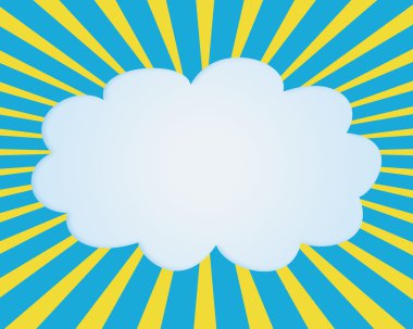 Information template design cloud.