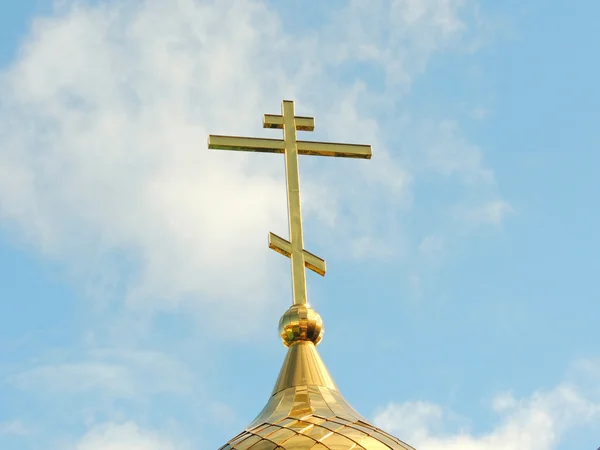 Ortodoxní Christian Church cross. — Stock fotografie