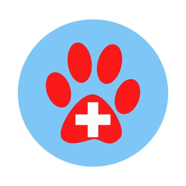 Hayvan hastalıklarıyla ilgili klinik sembolü pençe hayvan.
