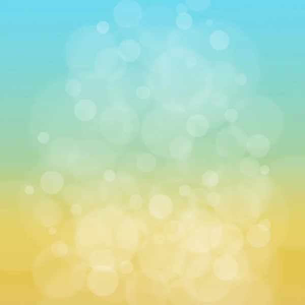 Summer blurred bokeh yellow blue soft background. — Stock Photo, Image