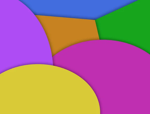 Kleurrijke geometrische vorm meerlagig effect achtergrond. — Stockfoto