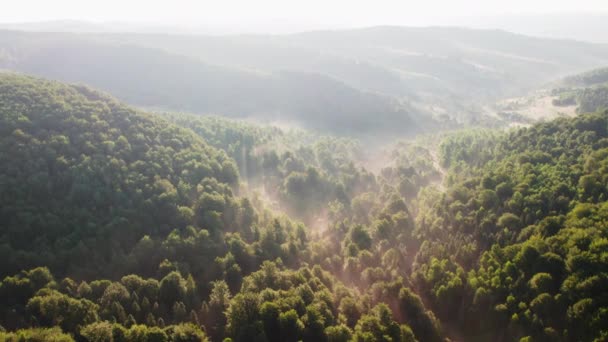 Niesamowity Krajobraz Górski Kolorowym Żywym Wschodem Słońca Niebie Naturalne Tło — Wideo stockowe