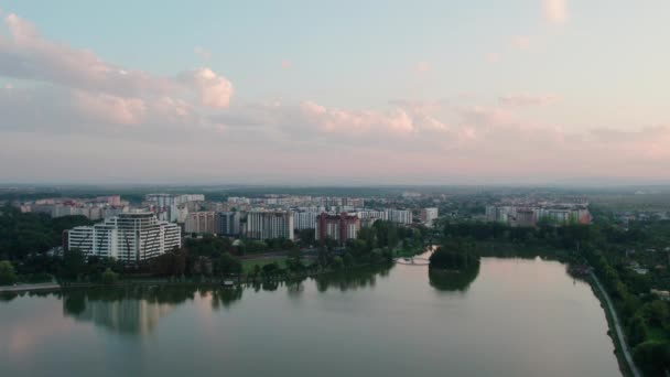 Doğu Avrupa Bölgesinin Çevrenin Havadan Görünüşü — Stok video