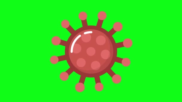 Green Screen Corona Virus Coronavirus — Stock Video