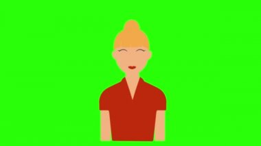 yeşil ekran, avatar, kadın