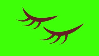 yeşil ekran, güzellik, takma kirpikler