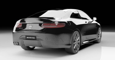 Mercedes Benz AMG S63 3d renderign car on isolated background
