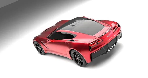 Corvette Rendering Car Isolated Background — Stock Photo, Image