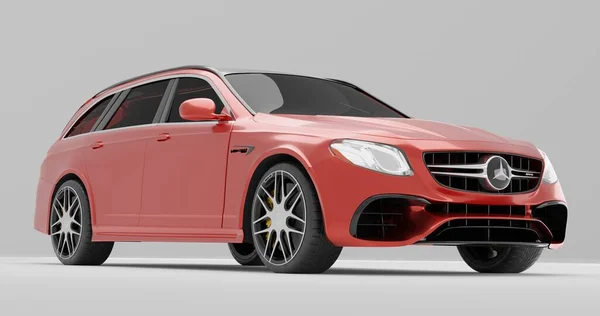 Mercedes Benz Amg E63 Rendering Car Isolated Background — 스톡 사진