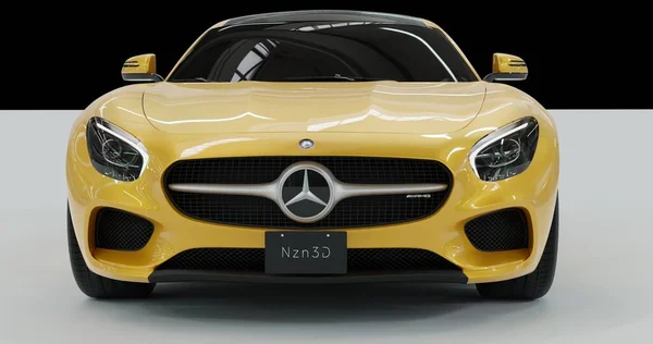 Mercedes Benz Amg Samochód Renderujący Izolowanym Tle — Zdjęcie stockowe