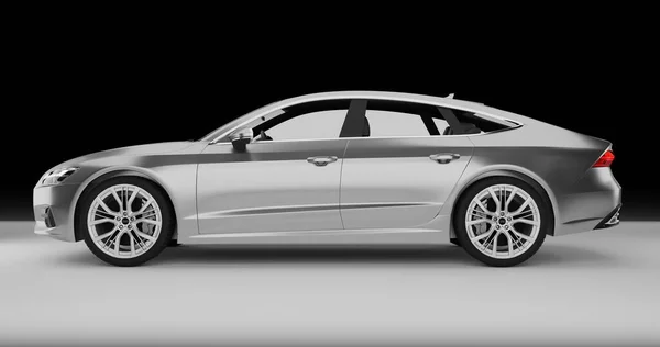 Audi A7 Sportsback 3d rendering car on isolated background