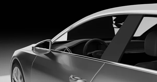 Audi A7 Sportsback 3d rendering car on isolated background