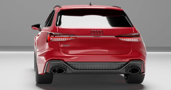 Audi Rs6 Avant Renderauto Geïsoleerde Achtergrond — Stockfoto