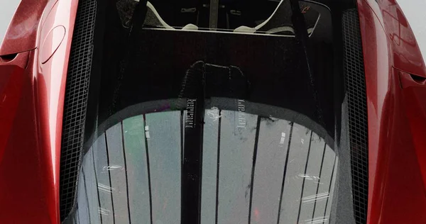 Enzo Ferrari 3d rendering car on isolated background