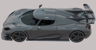 Koeignesegg one 3d rendering car on isolated background
