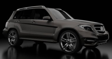 Mercedez Benz GLK G350 3d rendering car on isolated background