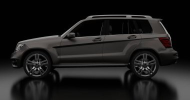 Mercedez Benz GLK G350 3d rendering car on isolated background
