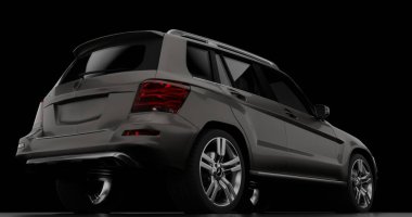 Mercedez Benz GLK G350 3d rendering car on isolated background