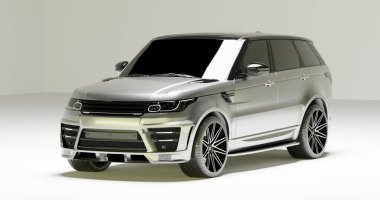 Range Rover 3d Render car on isolated background