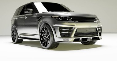 Range Rover 3d Render car on isolated background