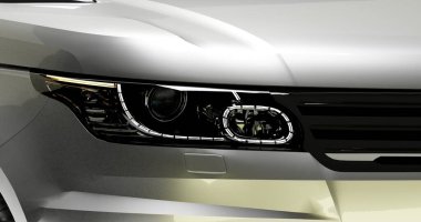 Range Rover 3d Render car on isolated background