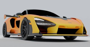 McLaren Senna 3d Rendering car on isolated background