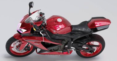 Suzuki GSX 3d rendering on isolated background