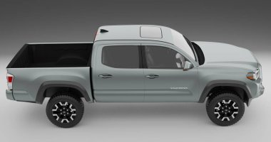 Toyota Tacoma 3d Rendering on isolated background