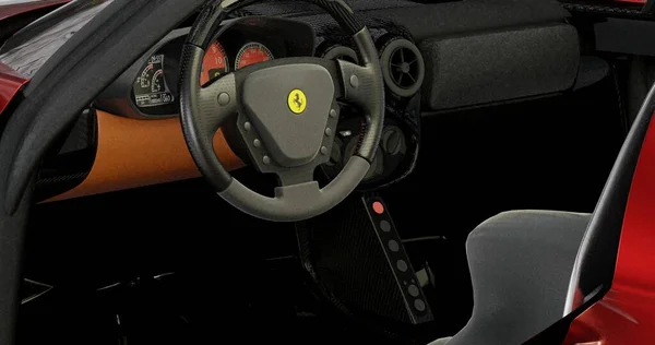 Enzo Ferrari Rendering Auto Auf Isoliertem Hintergrund — Stockfoto
