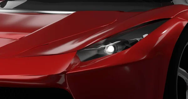 Ferrari Rendering Car Isolated Background — Stok fotoğraf