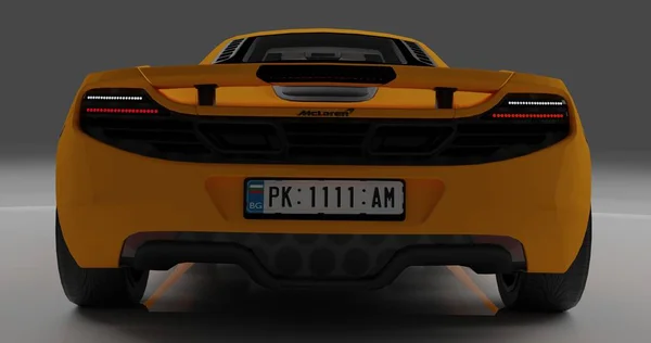 Mclaren Rendering Car Isolated Background — ストック写真